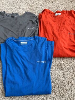 Columbia Omni-Freeze Long Sleeve Performance Shirt Bundle of 3 Men’s Size XXL